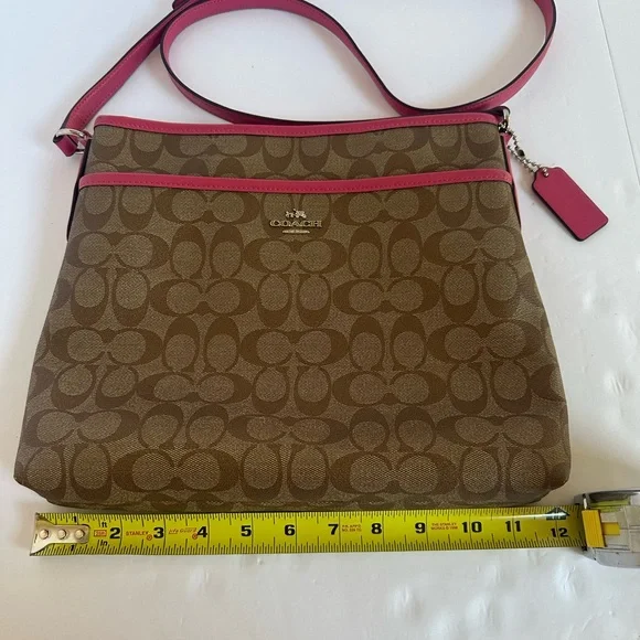 Coach Tan and Pink Crossbody Bag - Picture 9 of 16